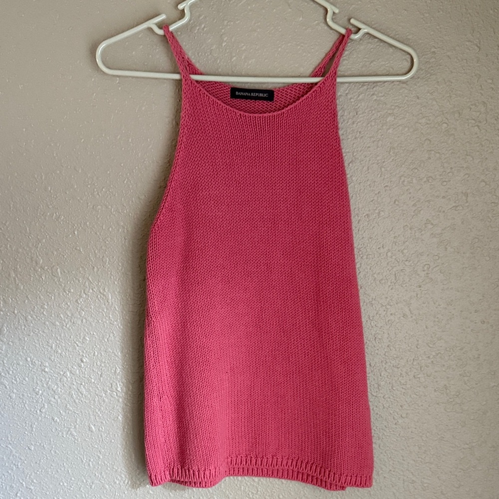 Banana Republic Pink Knit sweater Camisole brand new never worn